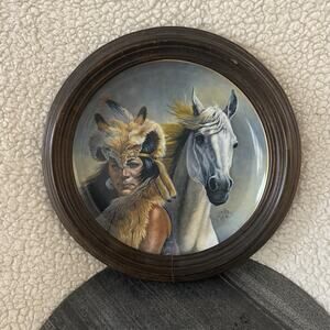 Framed Chief Crazy Horse Collector Plate by Gregory Perillo – Limited #2622